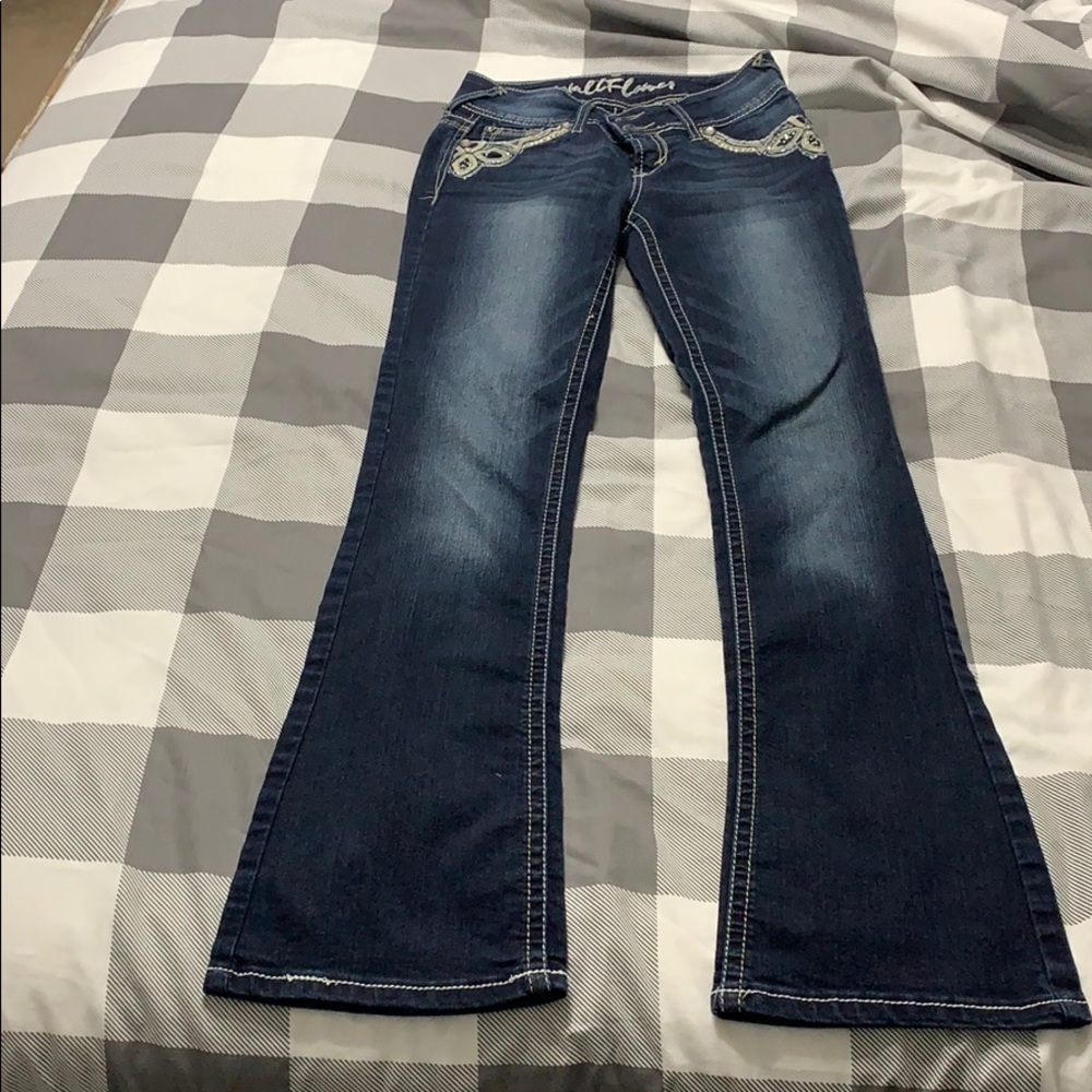 Wallflower bedazzled bootcut jeans
